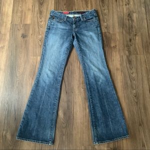 AG Adriano Goldschmied THE CLUB Jeans Size 28R Wide Leg Bootcut USA Made